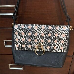 Stylish Black and Pink Women's Bag
